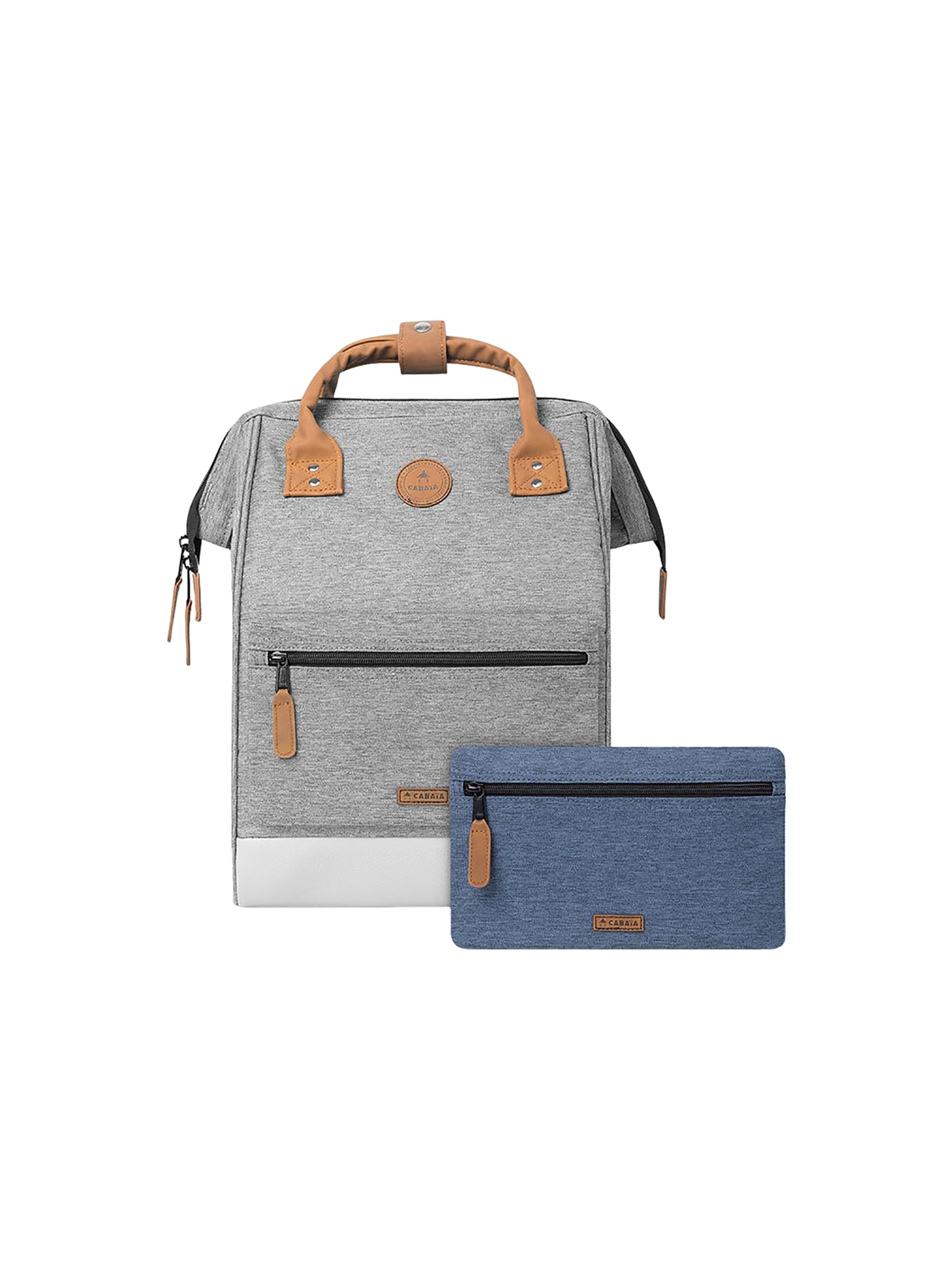 Cabaia Backpack 'New York M' in Grey: front