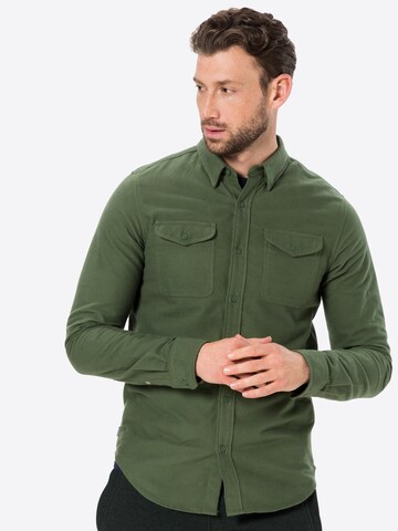 Superdry Regular fit Skjorta 'Trailsman' i grön: framsida