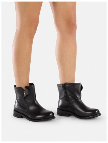 Felmini Wide Fit Ankle Boots in Black: front