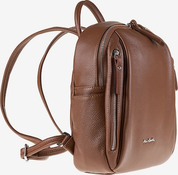 PIERRE CARDIN Backpack 'Céleste Nova' in Brown: front