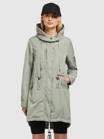 khujo Between-seasons parka 'Dayes' in Green: front