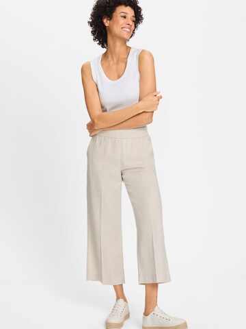 Olsen Wide leg Broek in Beige