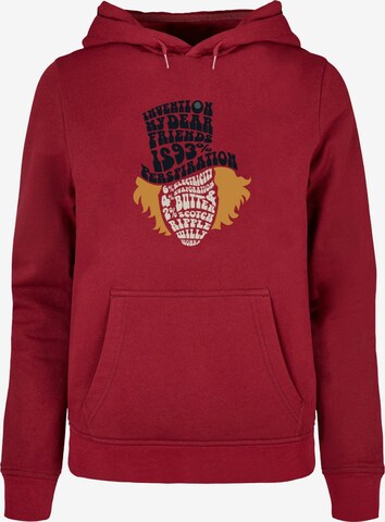 ABSOLUTE CULT Sweatshirt 'Willy Wonka' in Red: front