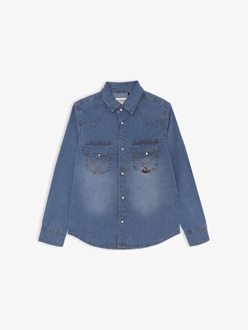 Roy Rogers Regular fit Button Up Shirt 'BLIND' in Blue: front