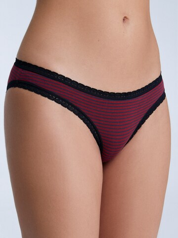 Albero Natur Slip 'Damen Bio Baumwoll Slip mit Spitze'‌‌‌‌‌‌‌‌‌‌ in Rot