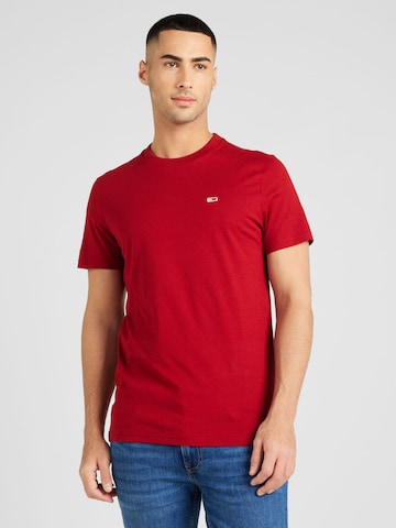Tommy Jeans Regular fit Shirt in Rood: voorkant