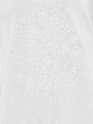 Zwillingsherz Bluzka sportowa 'Positive Mind' w kolorze biały