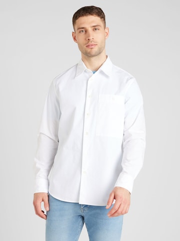 Coupe regular Chemise Studio Seidensticker en blanc : devant