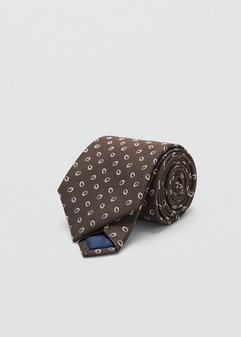 MANGO MAN Tie 'Oval8' in Brown