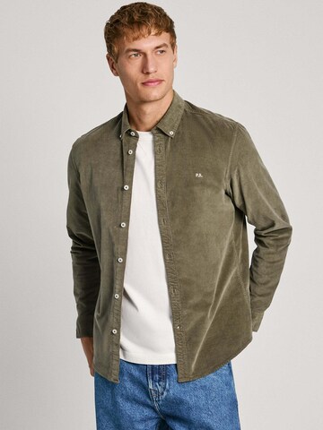 Coupe regular T-Shirt 'MILLER' Pepe Jeans en vert : devant