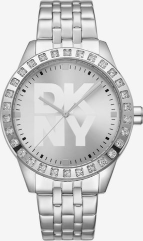 Montre à affichage analogique DKNY en argent : devant