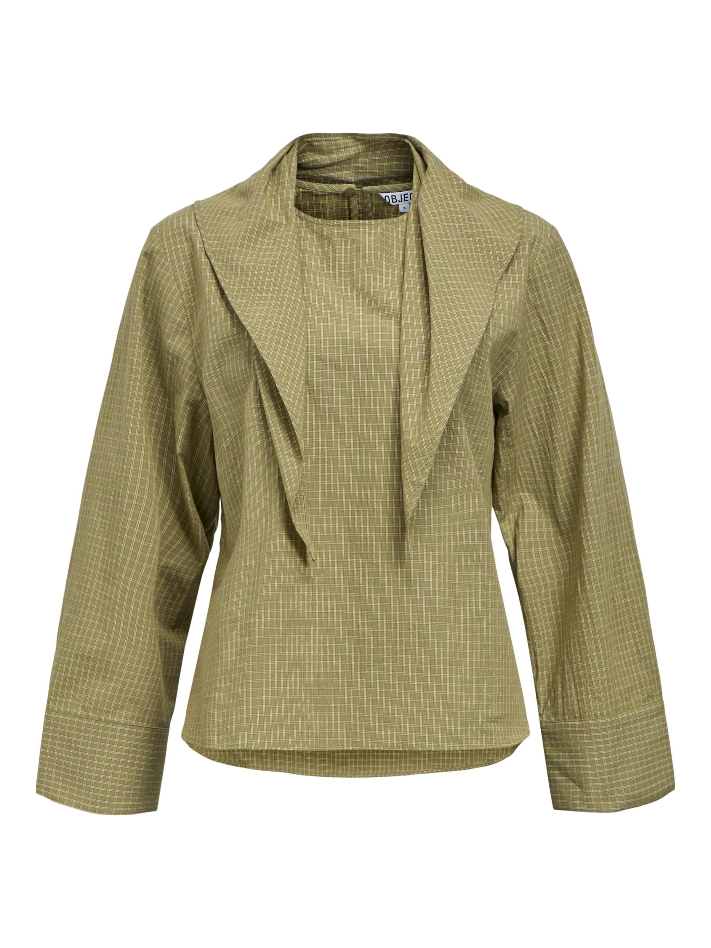 OBJECT Bluse 'OBJVONNE' i grøn: forside