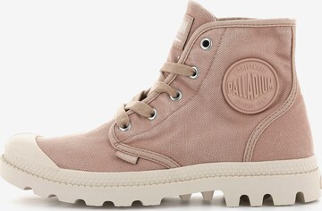 Palladium Hög sneaker i rosa: framsida