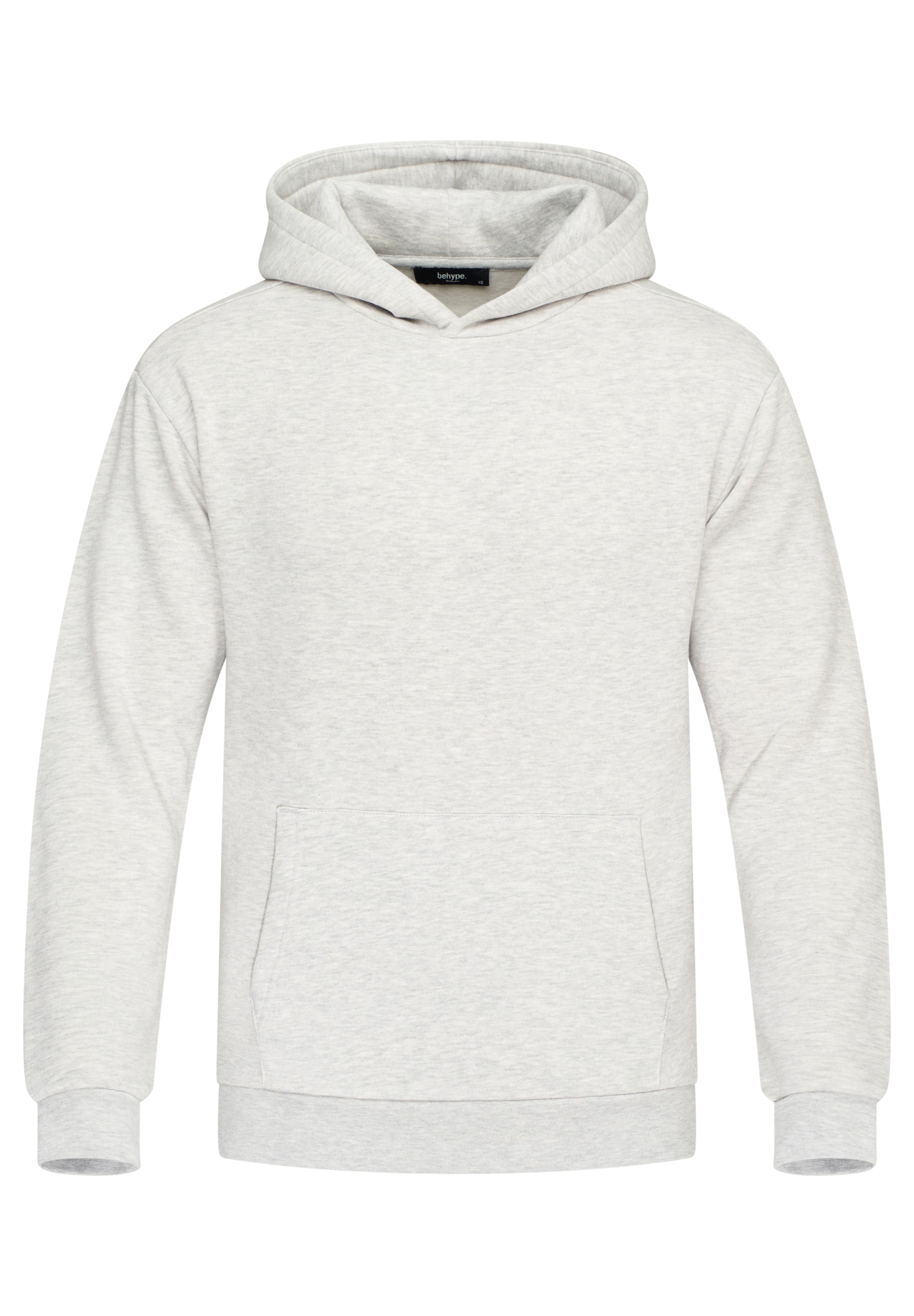behype Sweatshirt 'COMFY' in Grau: Vorderseite