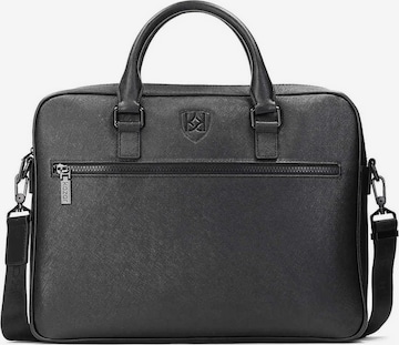 Kazar Laptop Bag in Black: front