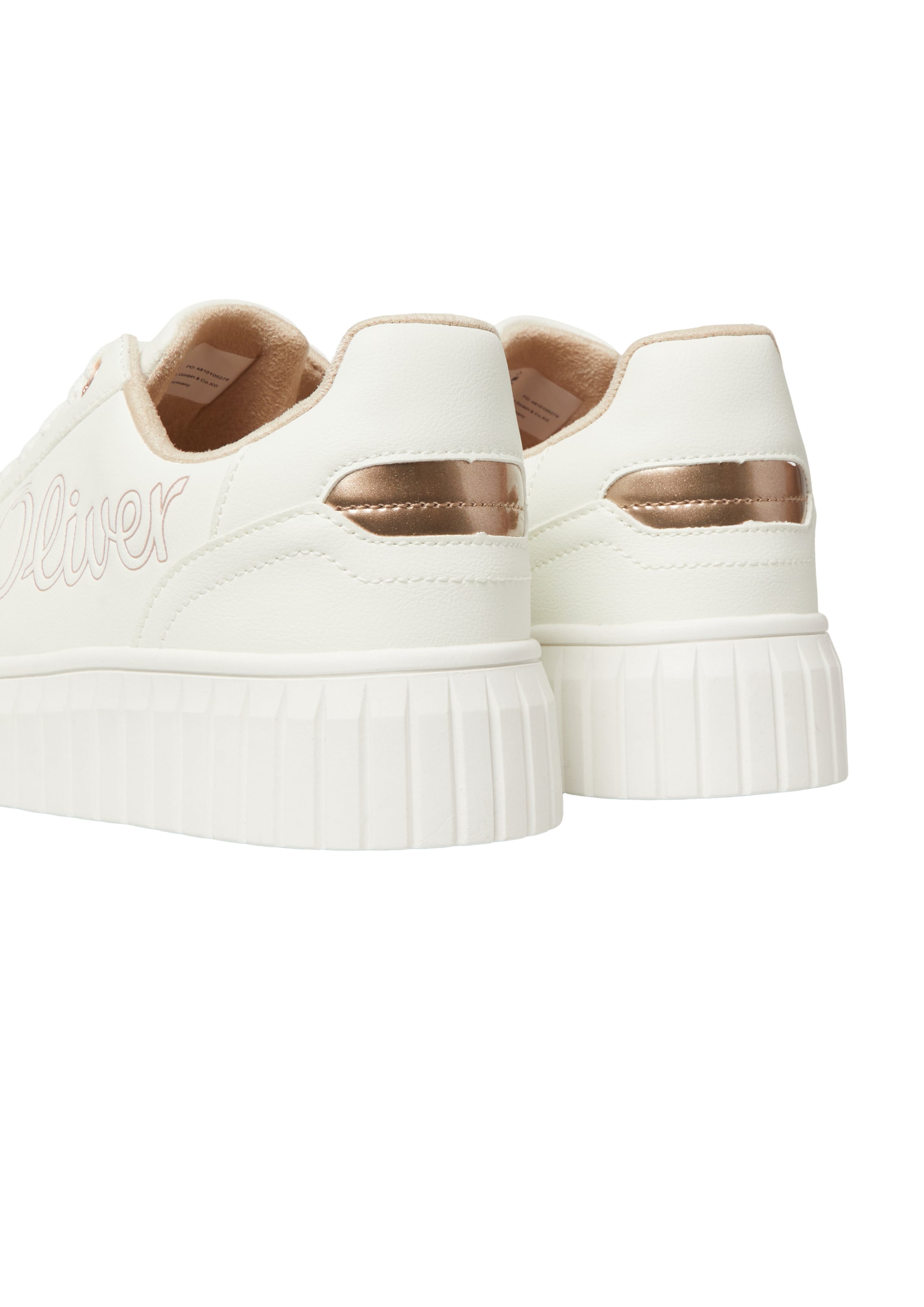 s.Oliver Platform trainers in White