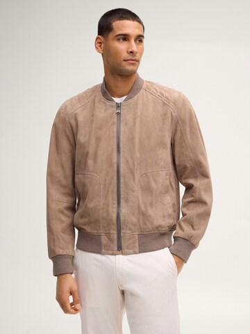 JOOP! Jeans Lederjacke ' Bokston ' in Beige: Vorderseite