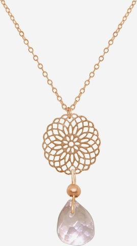 Gemshine Necklace 'Mandala' in Gold: front