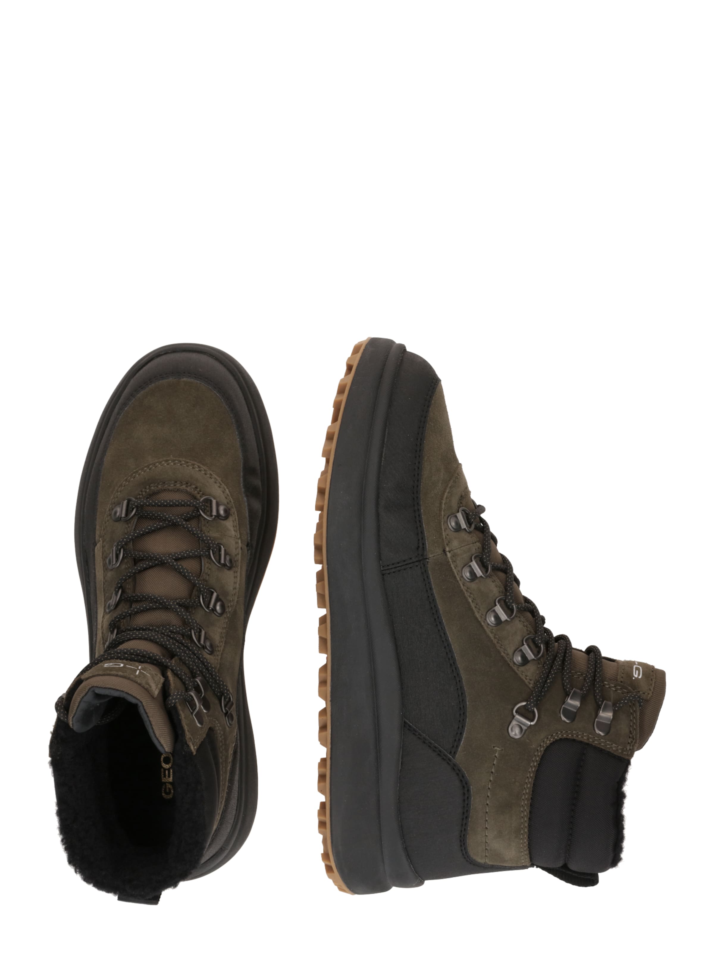 GEOX Veterboots 'U Granito + Grip B ABX D' in Groen