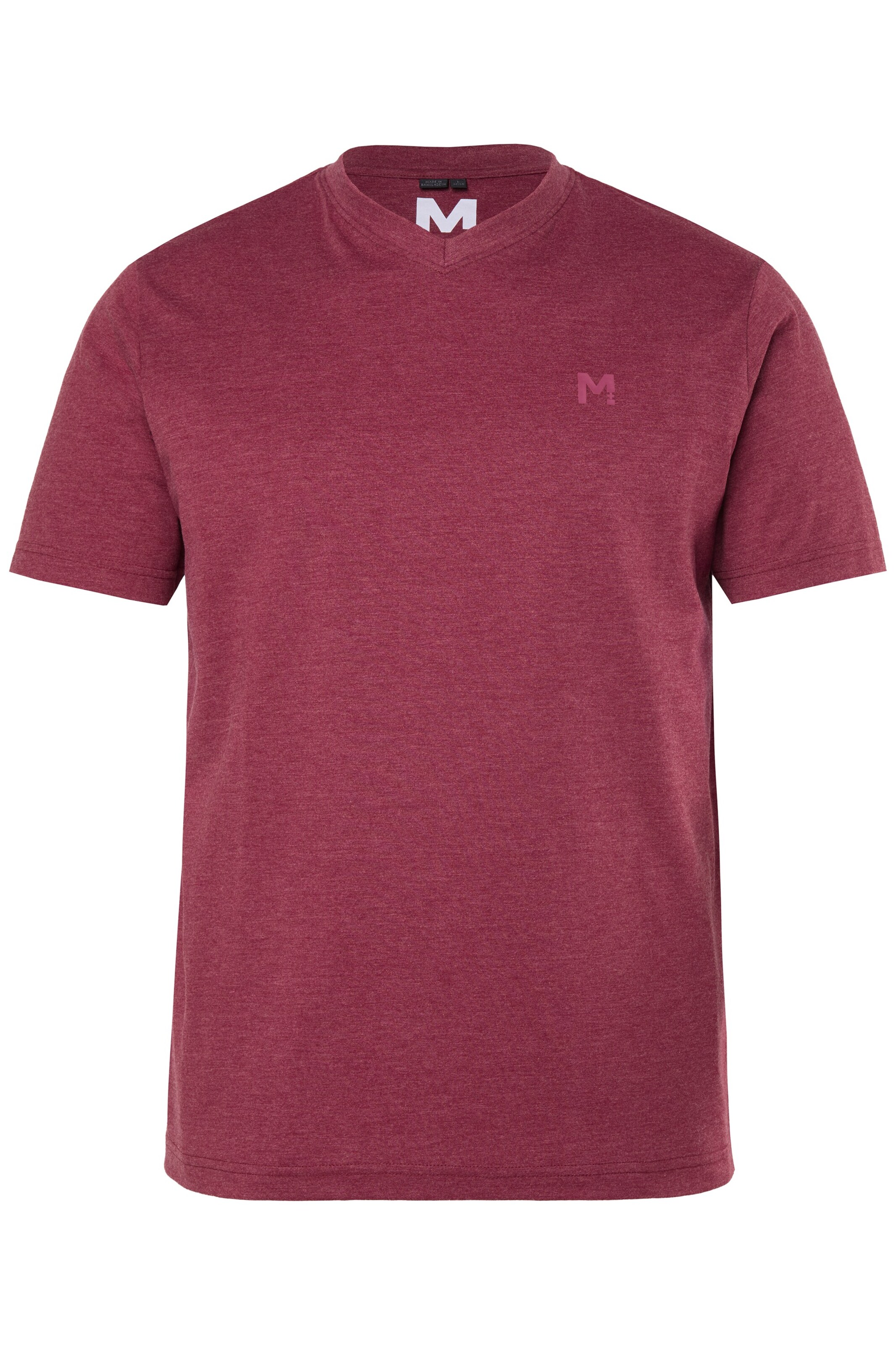 Men Plus Shirt in Red: front