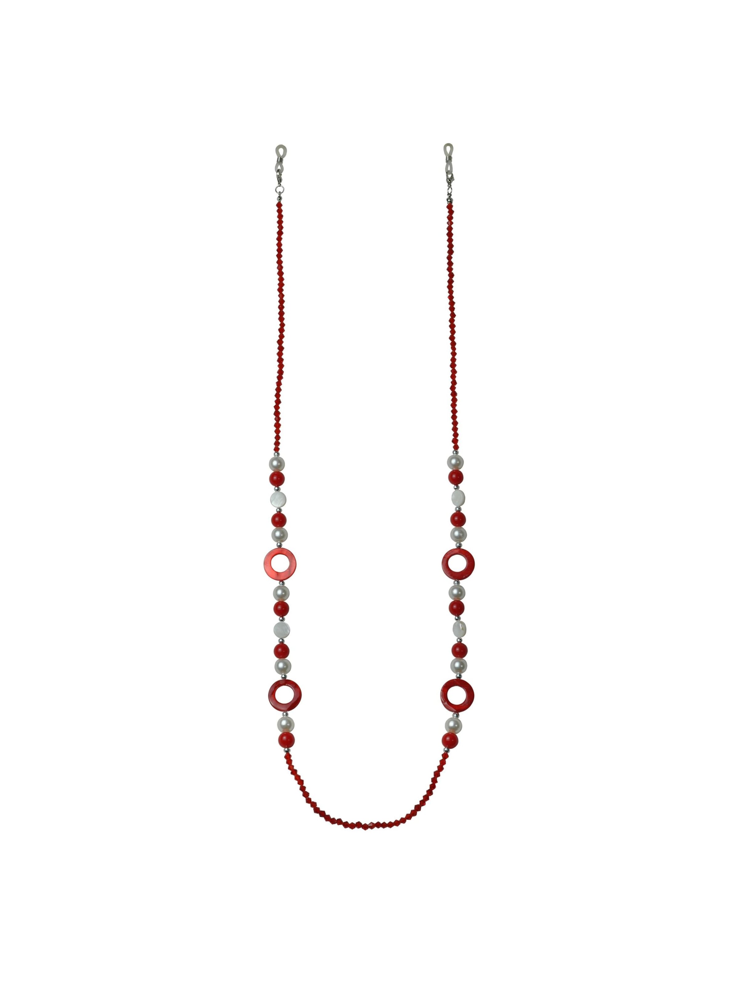 Steuer Chaîne en One Size en rouge / blanc / blanc perle, Vue avec produit