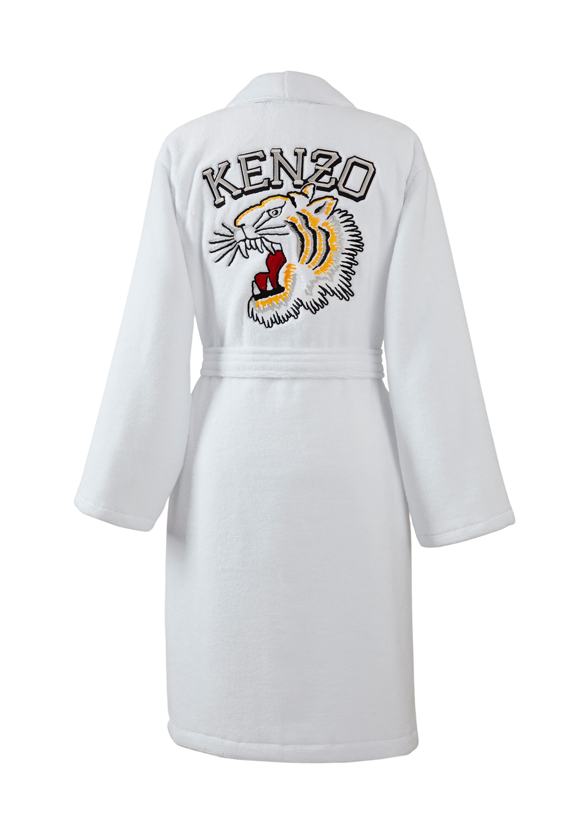 Kenzo Home Long Bathrobe in White