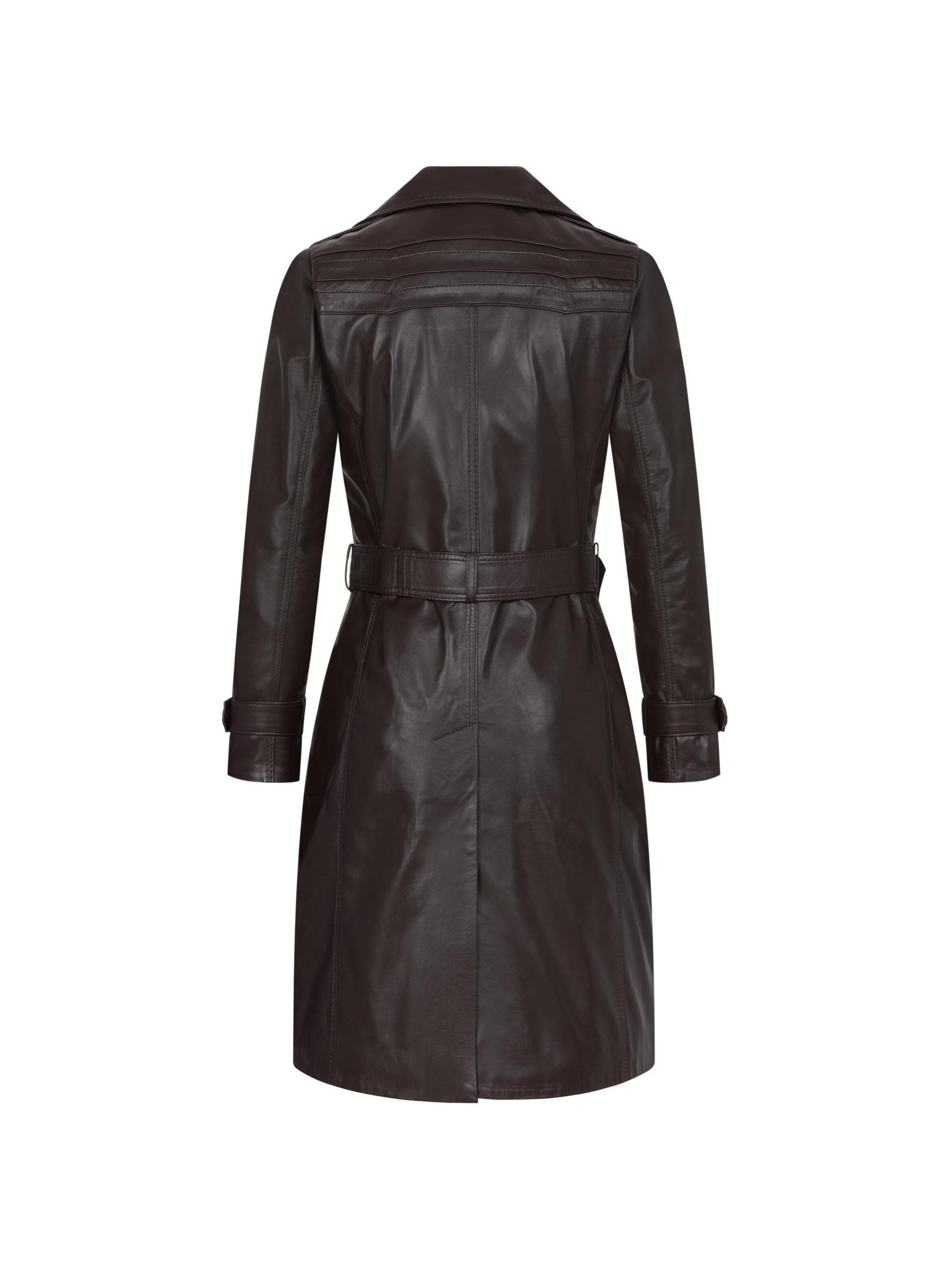 Mouflon Between-Seasons Coat 'Camila' in Brown