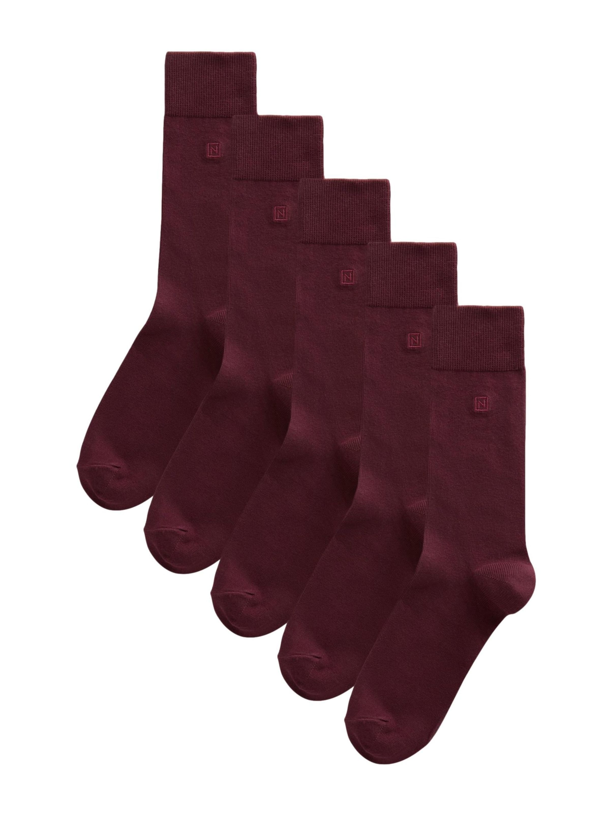 Next Chaussettes en 39-42,5 en bourgogne, Vue avec produit