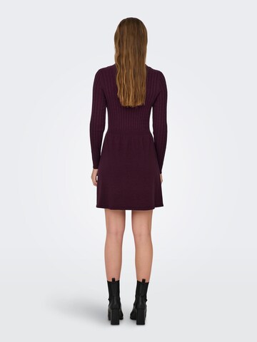 ONLY Knitted dress 'Fia' in Red