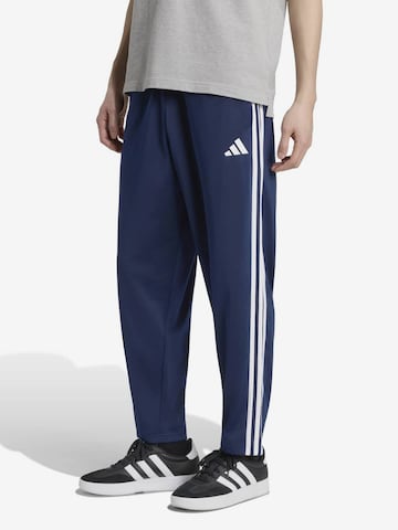 mėlyna ADIDAS SPORTSWEAR Siaurėjantis Sportinės kelnės 'DAYRDY': priekis