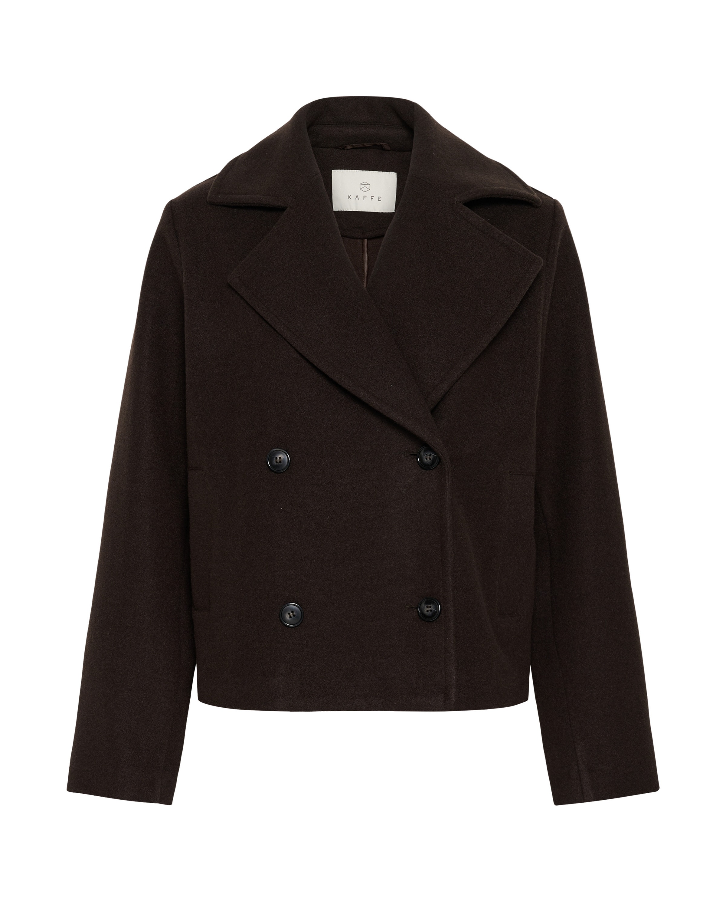 Kaffe - Chaqueta de entretiempo 'Saturn' en marrón: frente