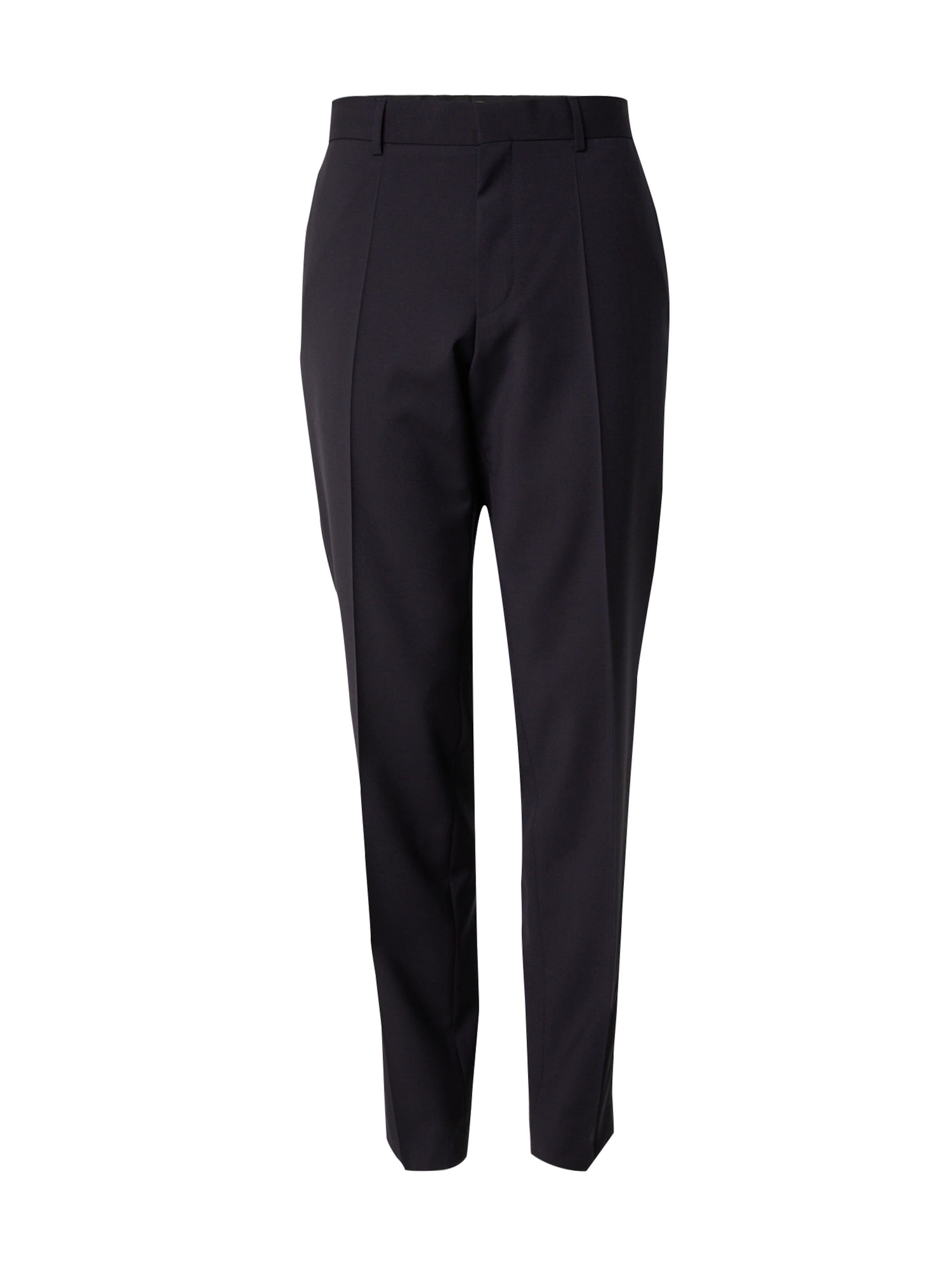 Regular Pantalon à plis &#x27;H-Lenon-MM-251&#x27; BOSS en bleu : devant