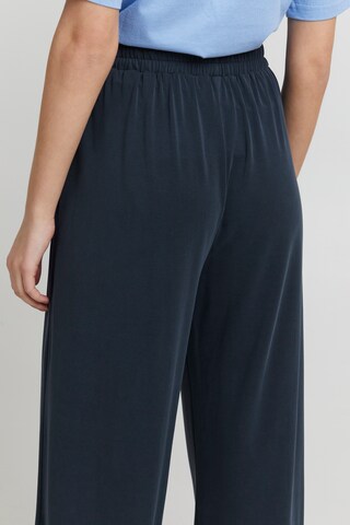 Oxmo Wide Leg Hose 'Bryndis' in Blau