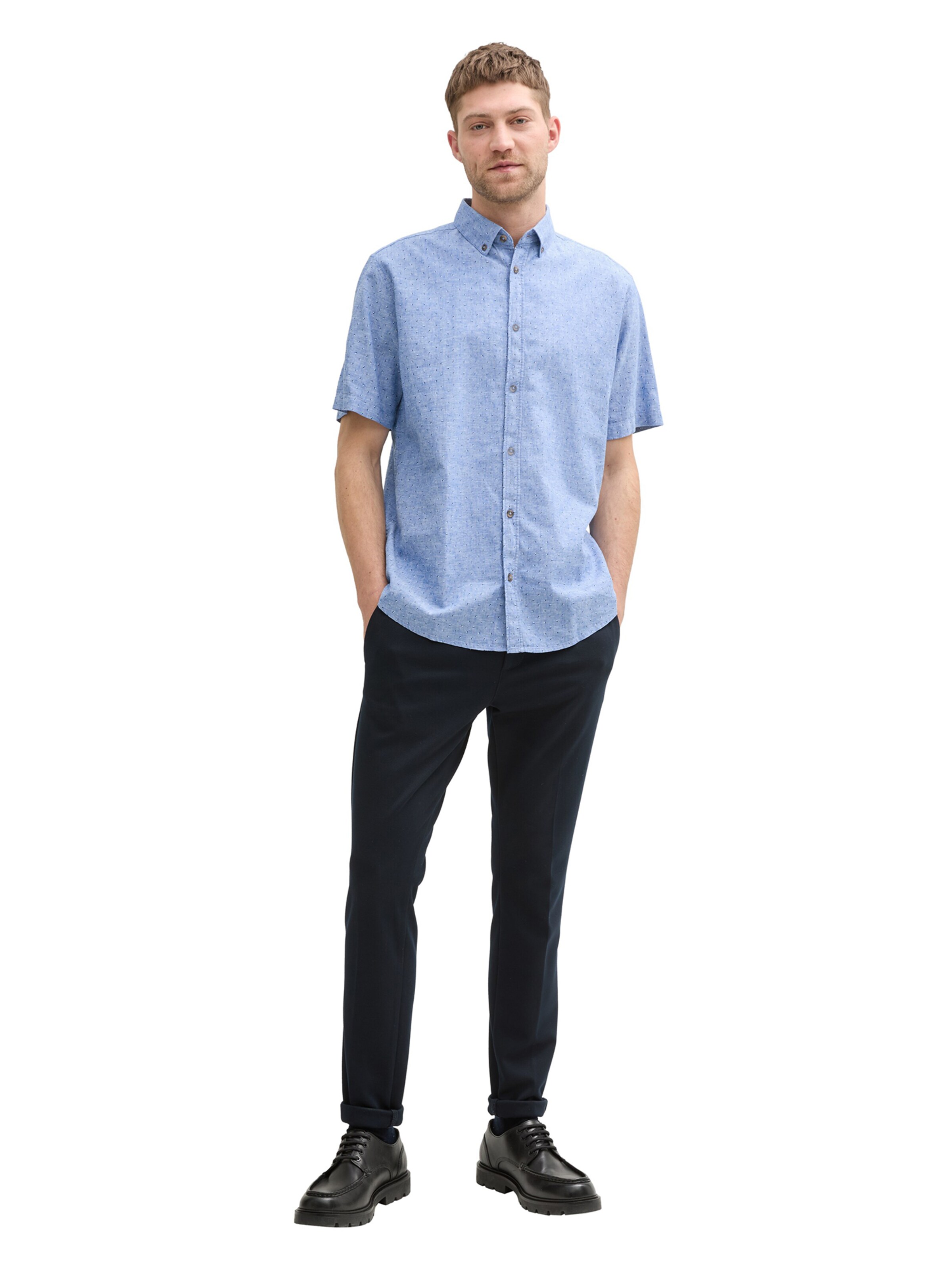 TOM TAILOR Rovný strih Košeľa - Modrá