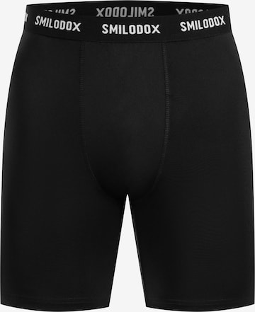 Smilodox Skinny Workout Pants ' Zeyn ' in Black: front
