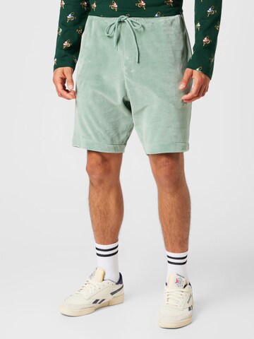 TOPMAN - Regular Calças em verde: frente