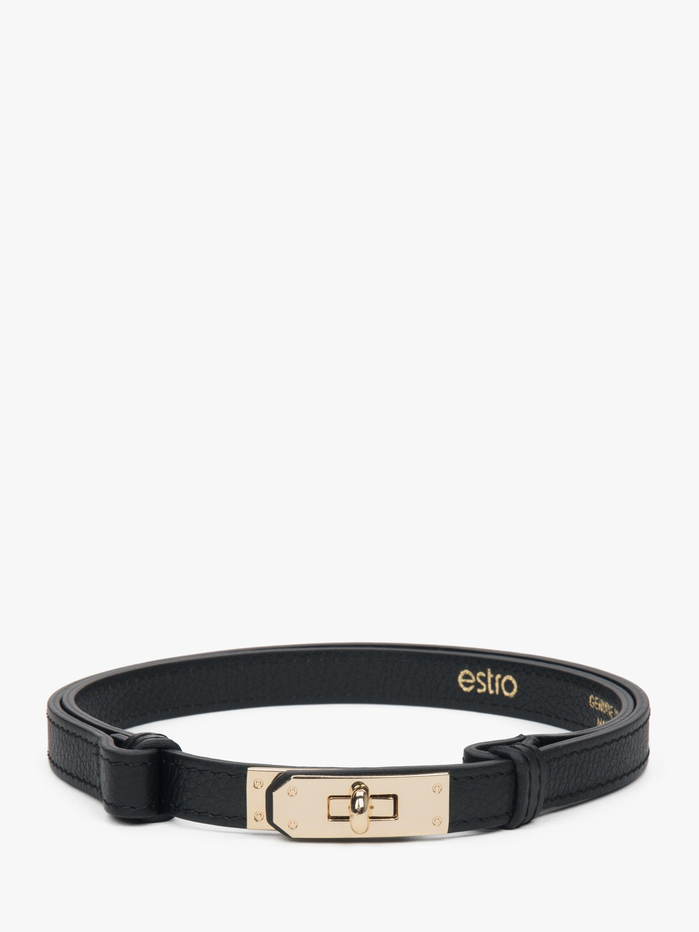 Estro Belt '01' in Black: front