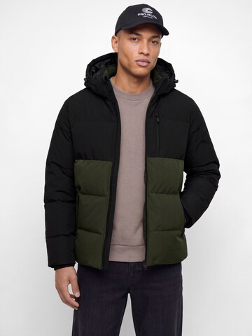 Giacca invernale 'JJE Becks' di JACK & JONES in verde: frontale