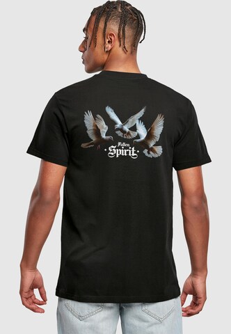 melns Mister Tee T-Krekls 'Wings Of Spirit': no priekšpuses