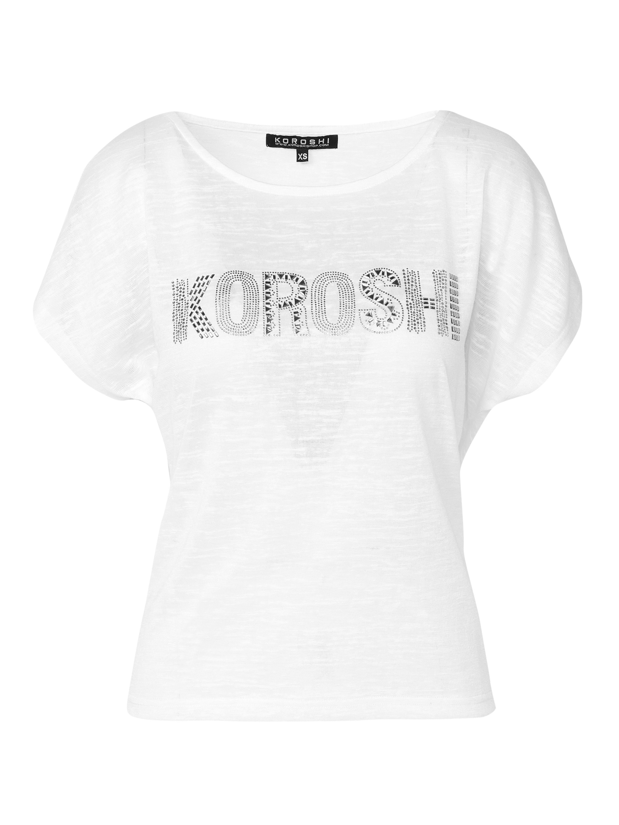 KOROSHI T-shirt i vit: framsida