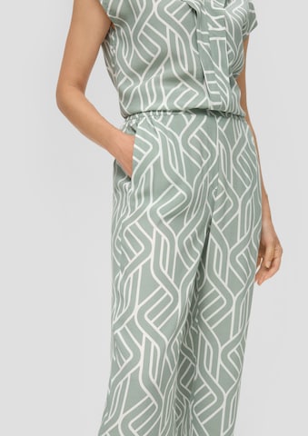 Wide leg Pantaloni di s.Oliver BLACK LABEL in verde