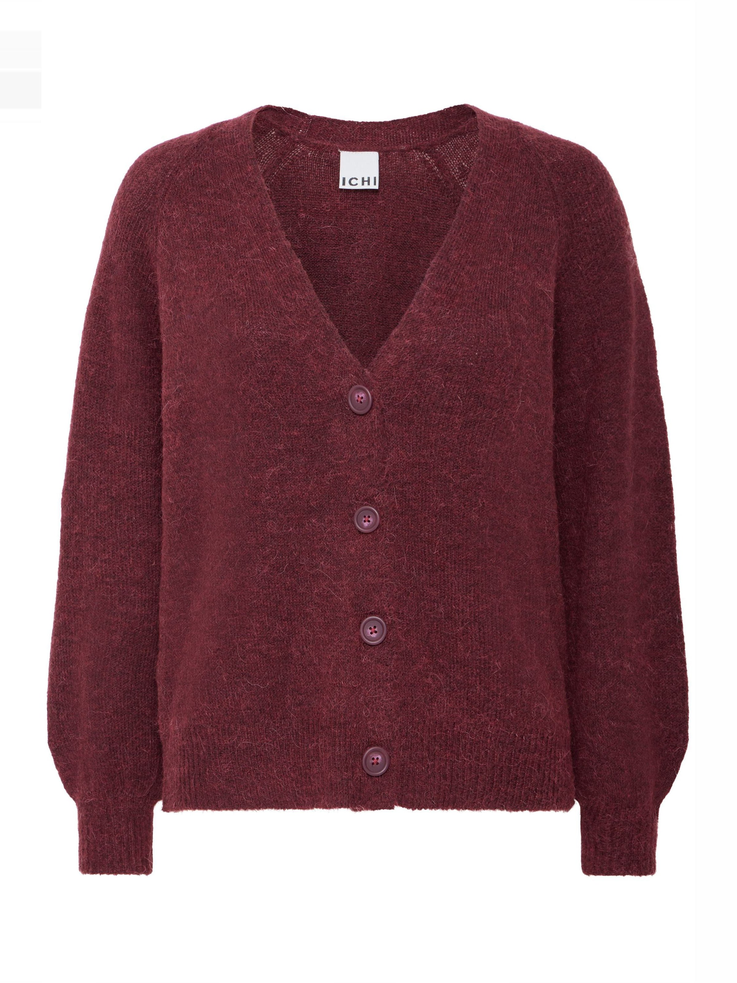 ICHI Cardigan ' Kamara ' i rød: forside
