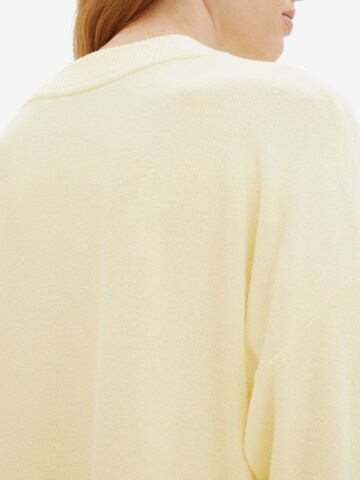 Sweat-shirt TOM TAILOR en jaune