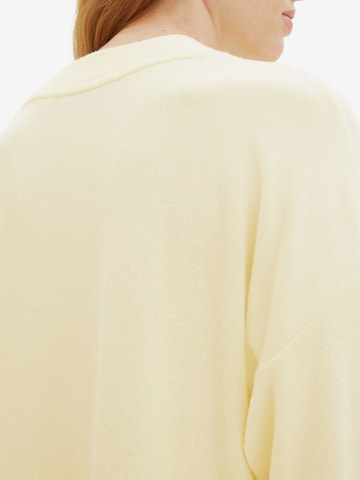 TOM TAILOR Sweatshirt in Yellow