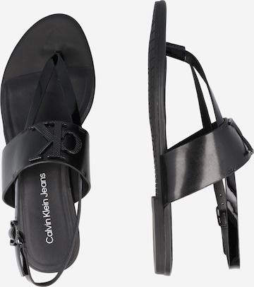 Calvin Klein Jeans T-bar sandals in Black