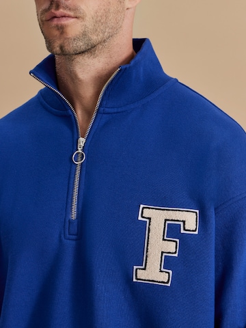 DAN FOX APPAREL Sweatshirt 'Dave Heavyweight' in Blau