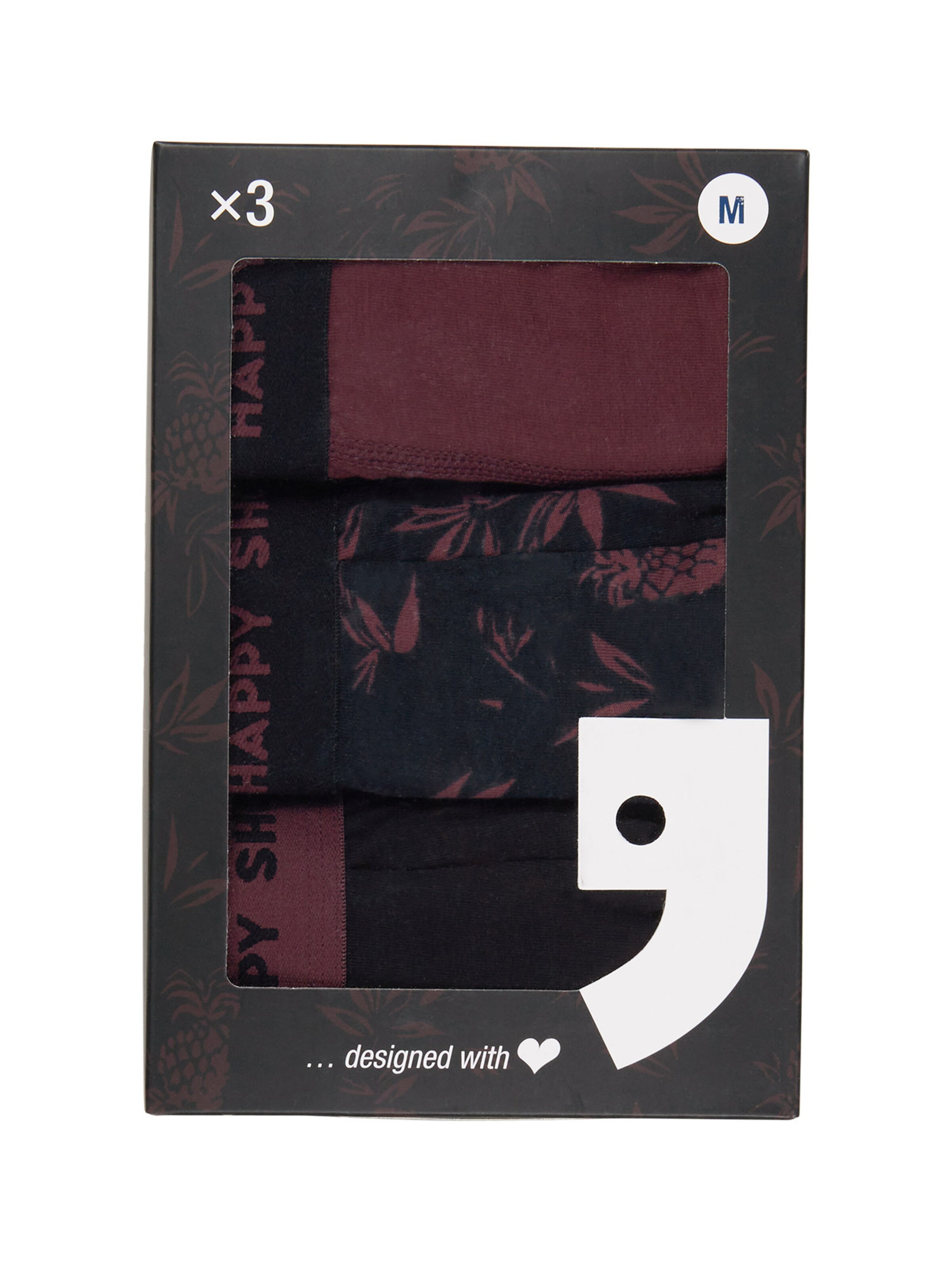 Boxers ' Jersey ' Happy Shorts en rouge