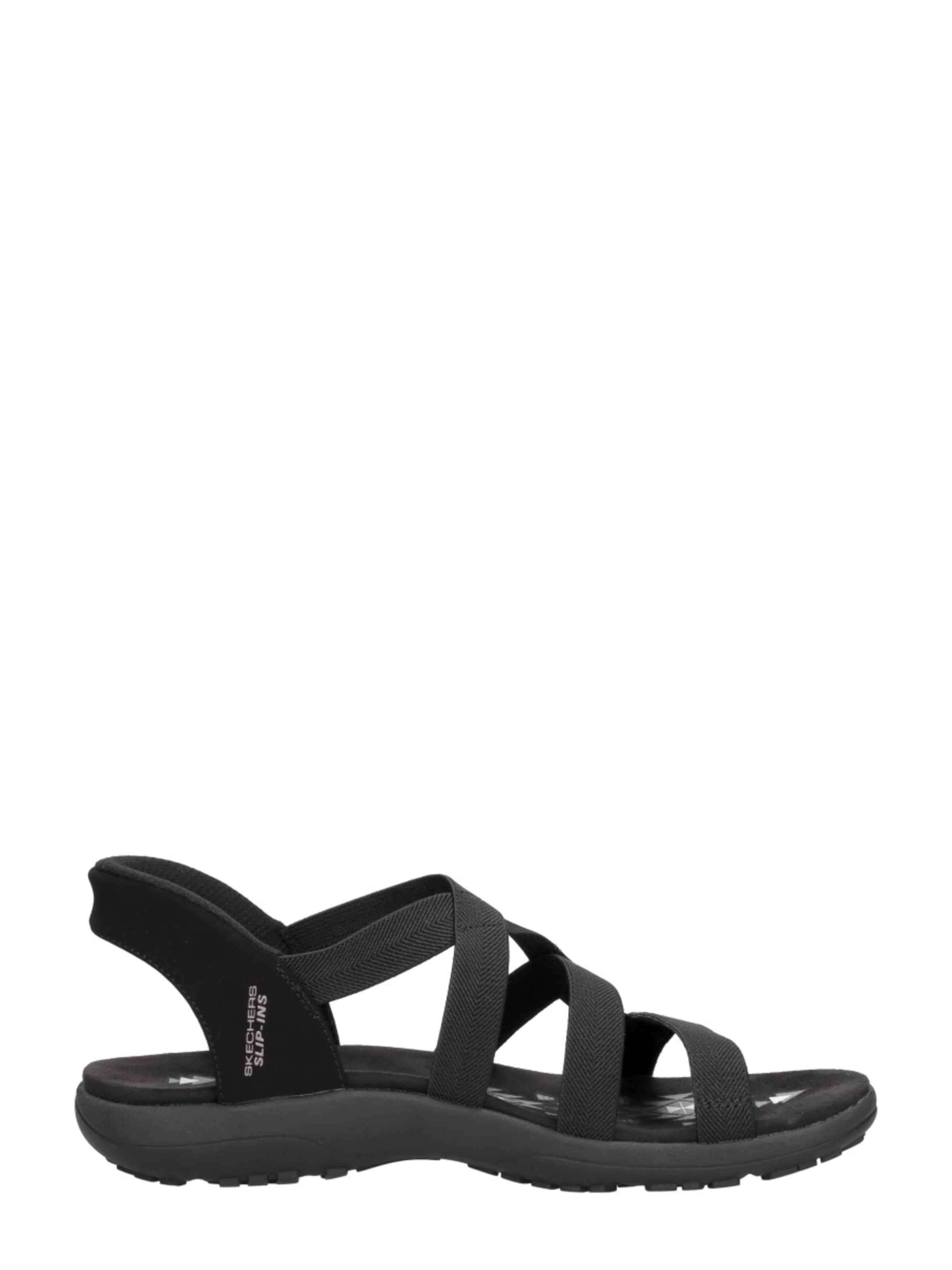 SKECHERS Sandaal 'Slip-Ins: Reggae Slim' in Zwart