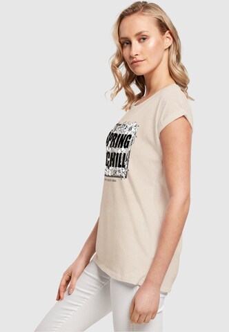 T-shirt 'Spring And Chill' Merchcode en beige