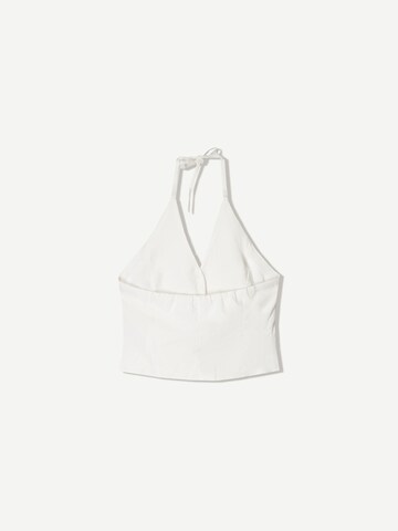 Vestă de costum de la Bershka pe alb